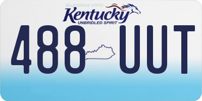 KY license plate 488UUT