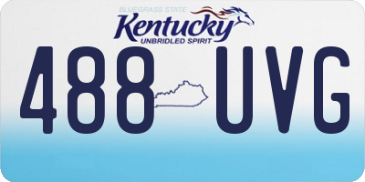 KY license plate 488UVG