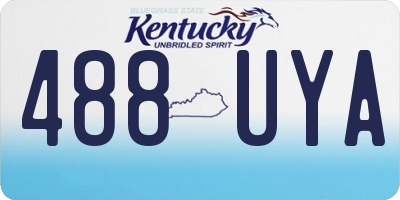 KY license plate 488UYA