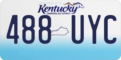 KY license plate 488UYC