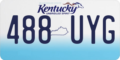 KY license plate 488UYG