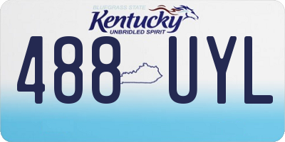 KY license plate 488UYL