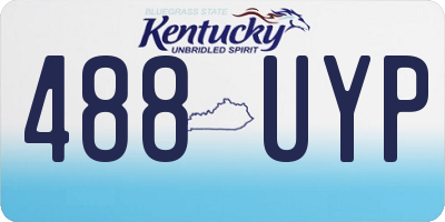 KY license plate 488UYP