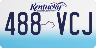 KY license plate 488VCJ