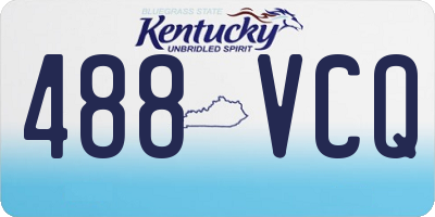 KY license plate 488VCQ