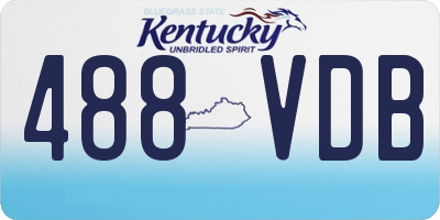 KY license plate 488VDB