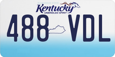 KY license plate 488VDL