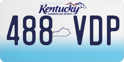 KY license plate 488VDP