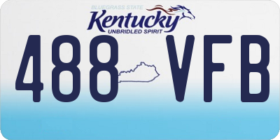 KY license plate 488VFB