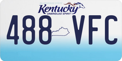 KY license plate 488VFC