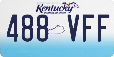 KY license plate 488VFF