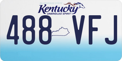 KY license plate 488VFJ