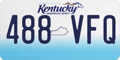 KY license plate 488VFQ