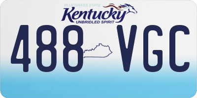 KY license plate 488VGC