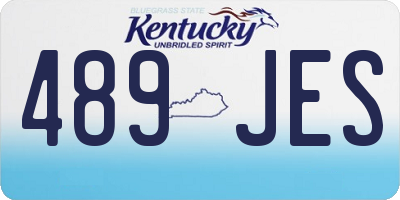 KY license plate 489JES