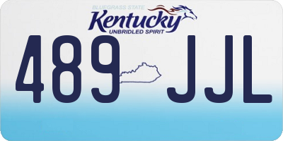 KY license plate 489JJL