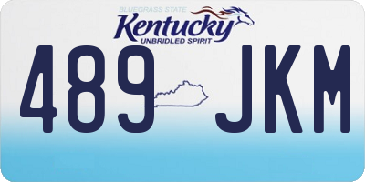 KY license plate 489JKM