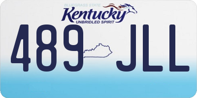 KY license plate 489JLL