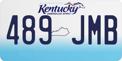KY license plate 489JMB