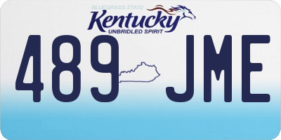KY license plate 489JME