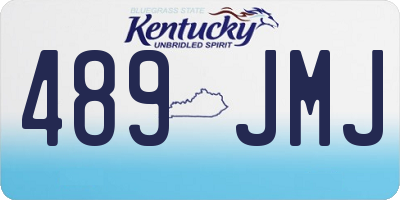 KY license plate 489JMJ