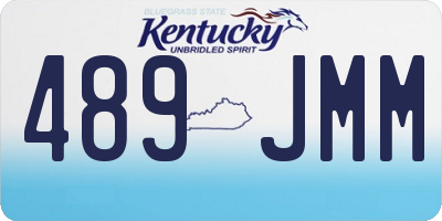 KY license plate 489JMM