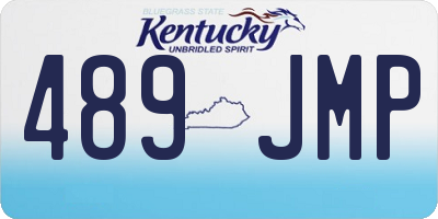 KY license plate 489JMP