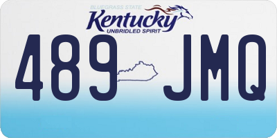 KY license plate 489JMQ