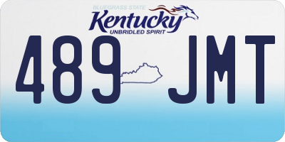 KY license plate 489JMT