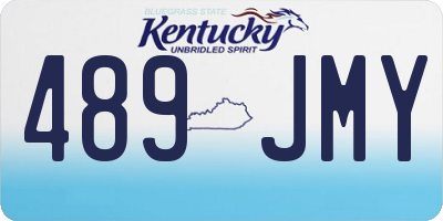 KY license plate 489JMY
