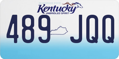 KY license plate 489JQQ