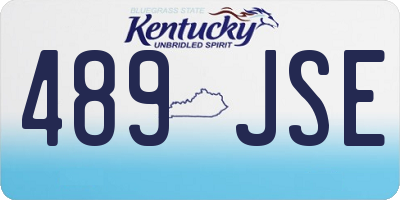 KY license plate 489JSE