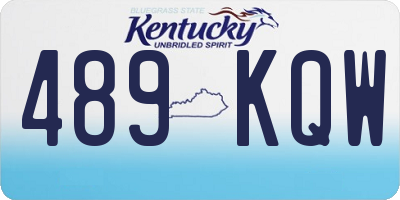 KY license plate 489KQW