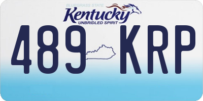 KY license plate 489KRP