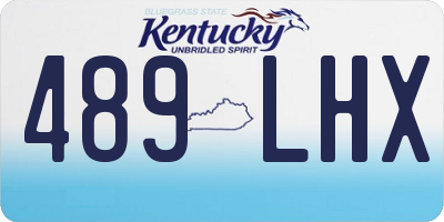 KY license plate 489LHX