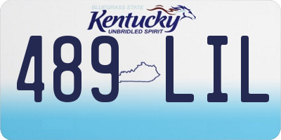 KY license plate 489LIL