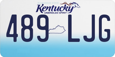 KY license plate 489LJG