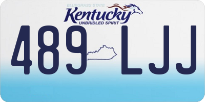 KY license plate 489LJJ