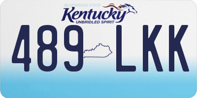 KY license plate 489LKK