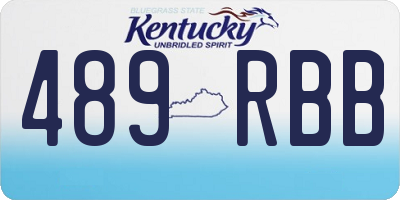 KY license plate 489RBB
