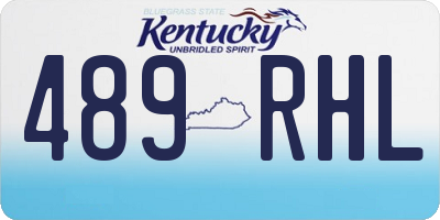 KY license plate 489RHL
