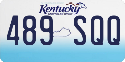 KY license plate 489SQQ