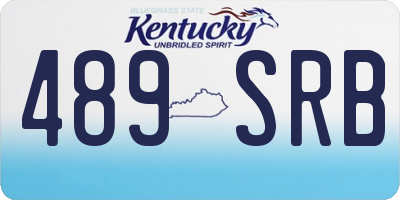 KY license plate 489SRB