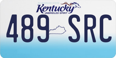 KY license plate 489SRC