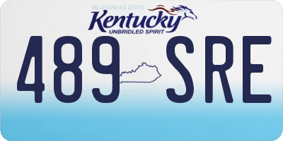 KY license plate 489SRE