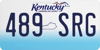 KY license plate 489SRG