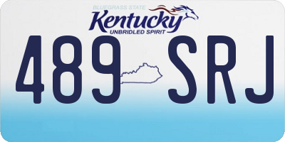KY license plate 489SRJ