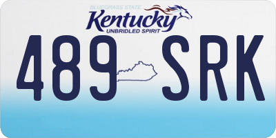 KY license plate 489SRK