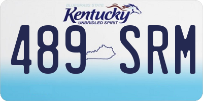 KY license plate 489SRM