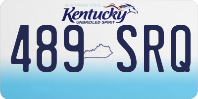 KY license plate 489SRQ